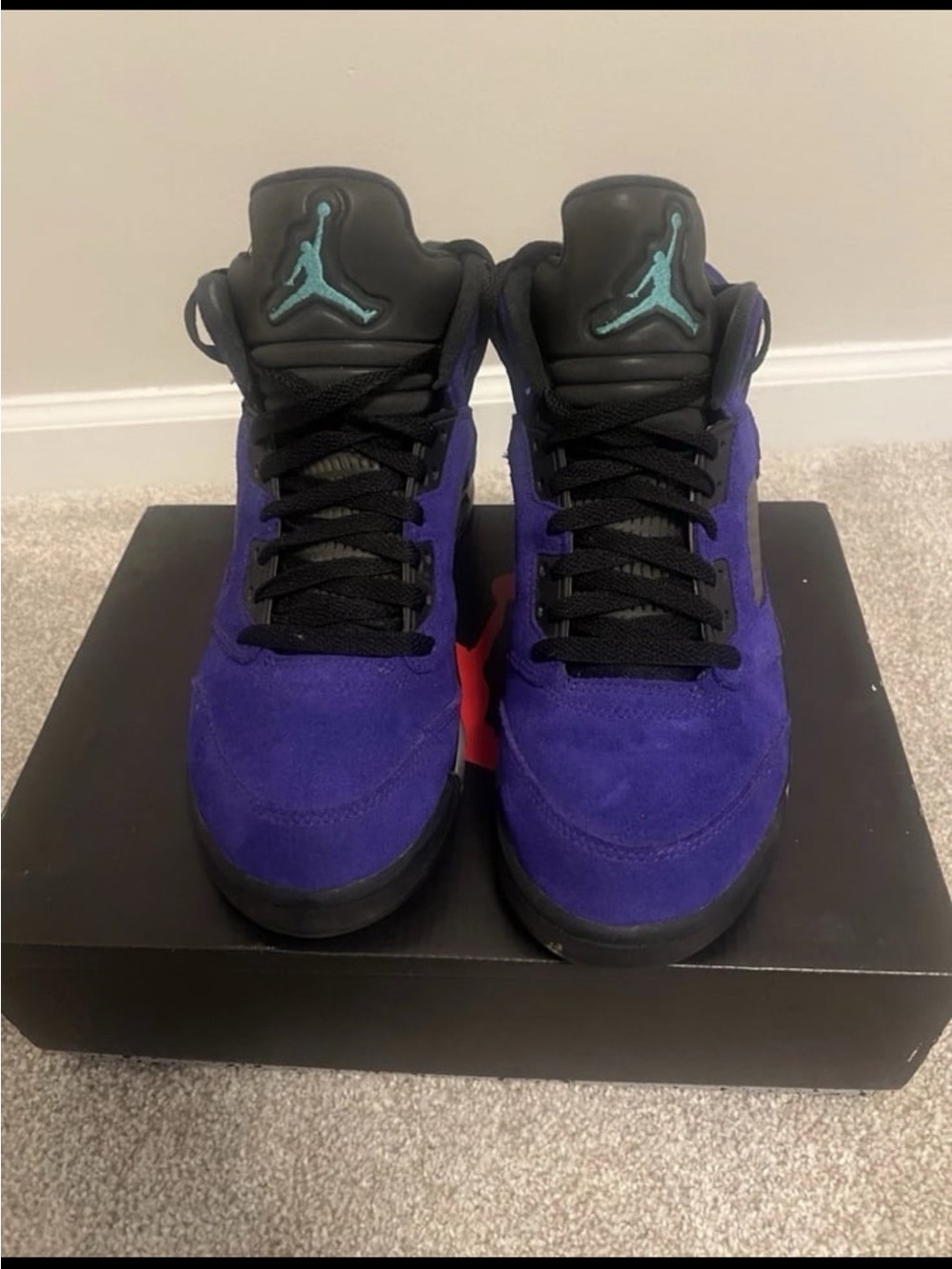 Jordan 5 Retro Alter Grape Men's (Size:8) Pre-Owned with Original Box